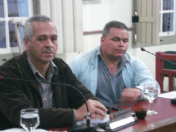 Imagem Vereadores Zéze Mariano e Miro do álbum Fotos da Reunião Ordinária do Dia 28 de Julho de 2014