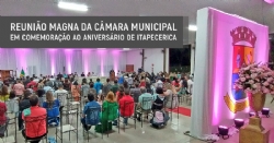 Reunião Magna da Câmara celebra o aniversário de Itapecerica com entrega de honrarias